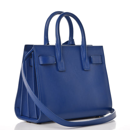 Saint Laurent Calfskin Nano Sac De Jour Royal Blue 4 of 12