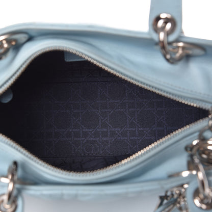 Christian Dior Lambskin Cannage Medium Lady Dior Light Blue 5 of 12