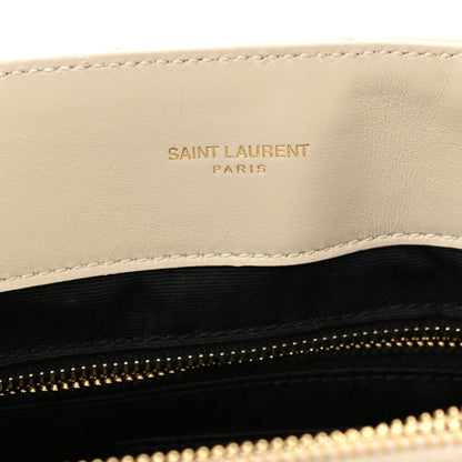 Saint Laurent Calfskin Y Quilted Monogram Medium Loulou Chain Satchel Crema Soft 5 of 8