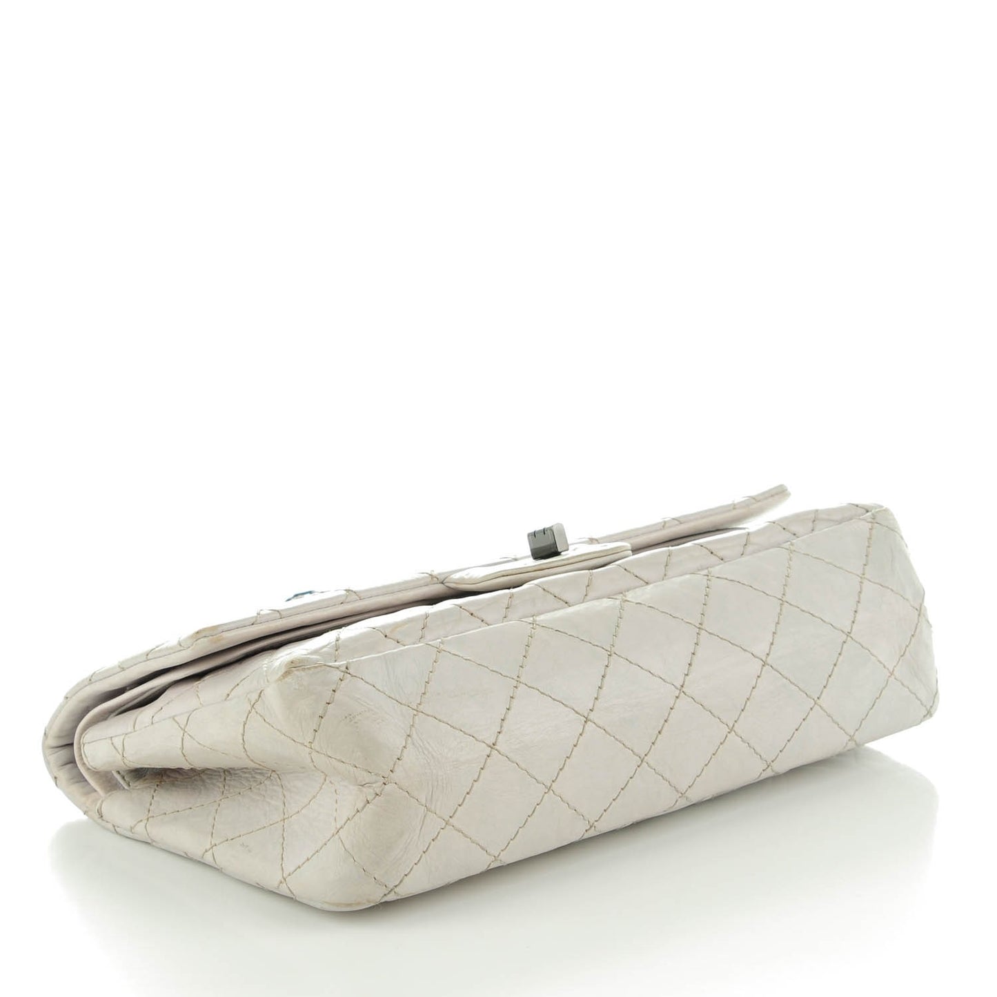 Aged Calfskin 2.55 Reissue 225 Flap Light Grey