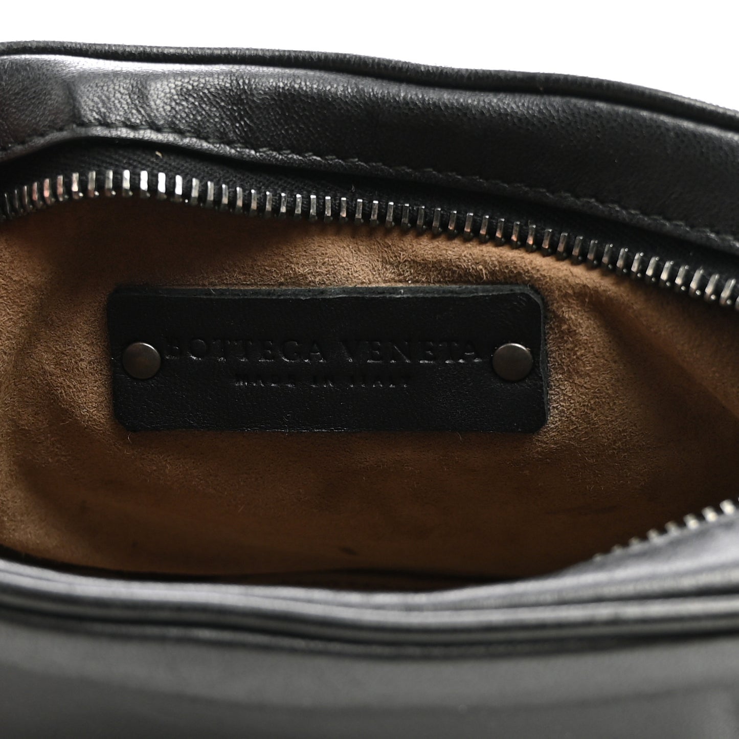 Nappa Intrecciato Belt Bag Black