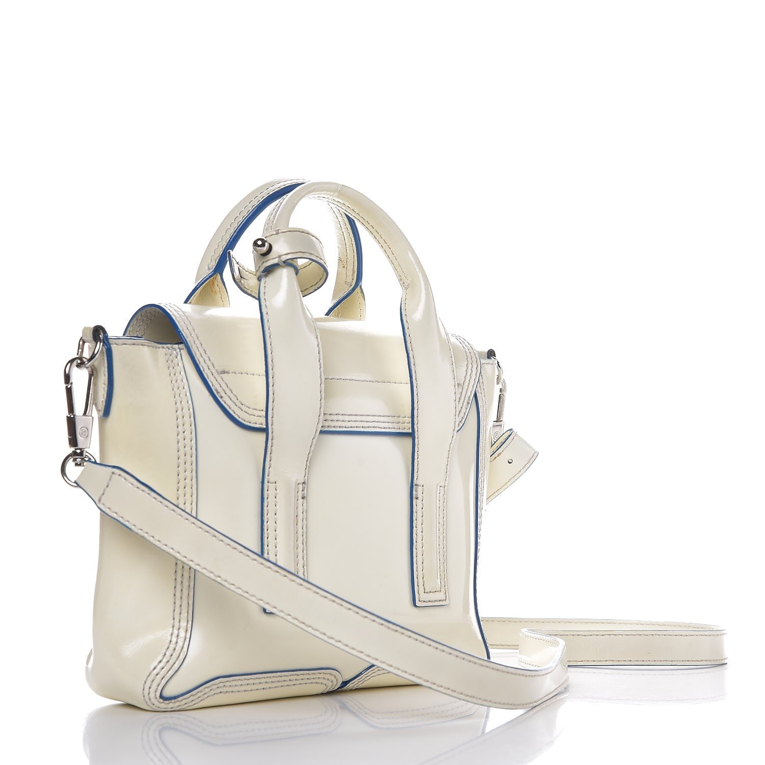 3.1 Phillip Lim 3.1 Smooth Bridle Calfskin Mini Pashli Satchel Off White 3 of 9