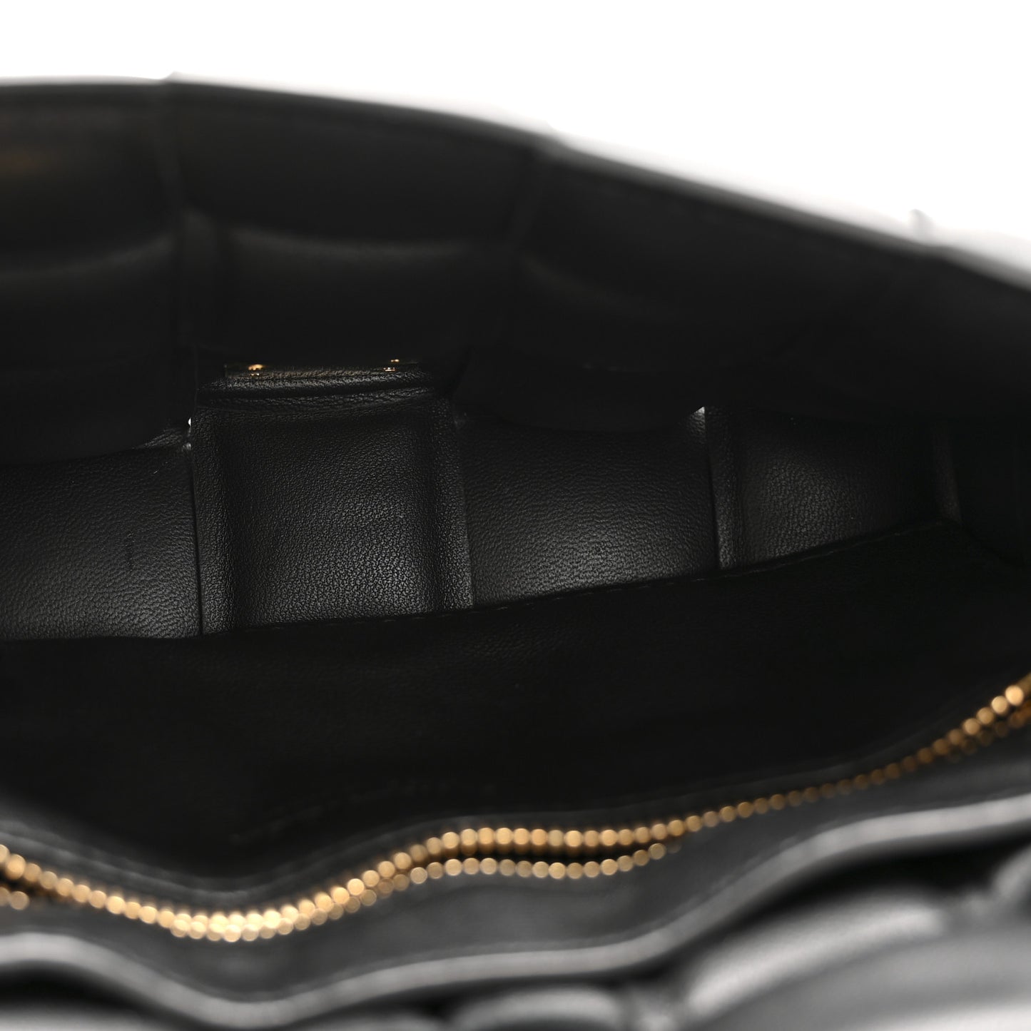 Nappa Maxi Intreccio Small Padded Cassette Crossbody Bag Black