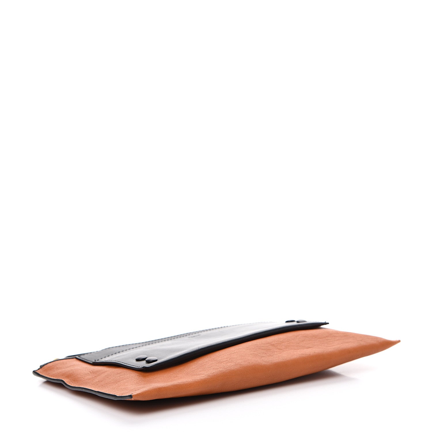 Chloe Calfskin Goatskin Bi-Color Alice Clutch Marron Glace 3 of 9