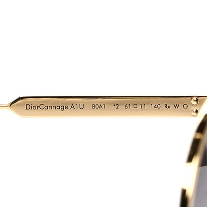 Christian Dior DiorCannage A1U Metal Sunglasses Gold 6 of 7