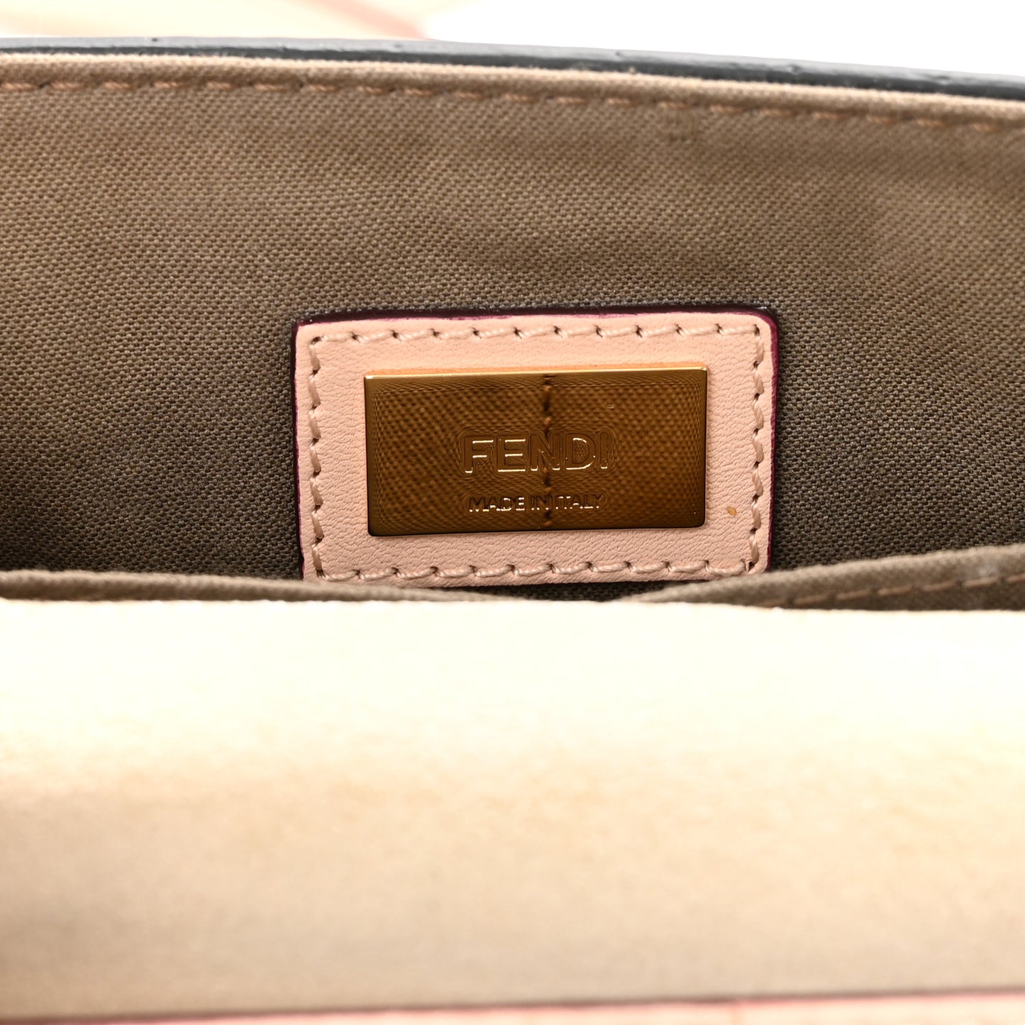 Vitello Dolce Calf Hair Studded Mini 3Baguette Shoulder Bag Light Pink