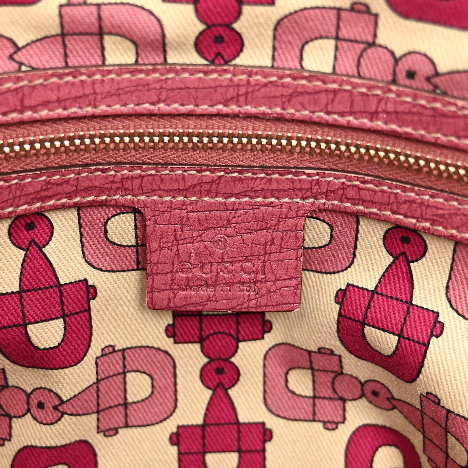 Gucci Monogram Medium Jolicoeur Tote Pink 6 of 10