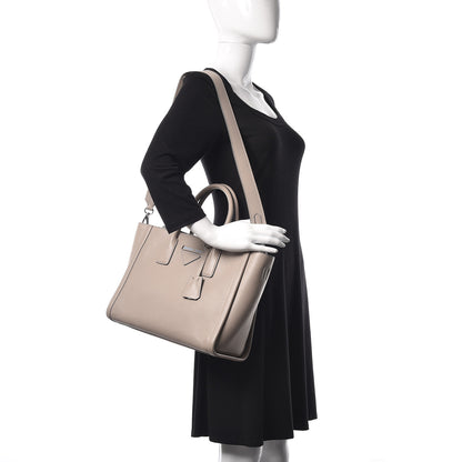 Prada Soft Calfskin Concept Tote Pomice 2 of 9