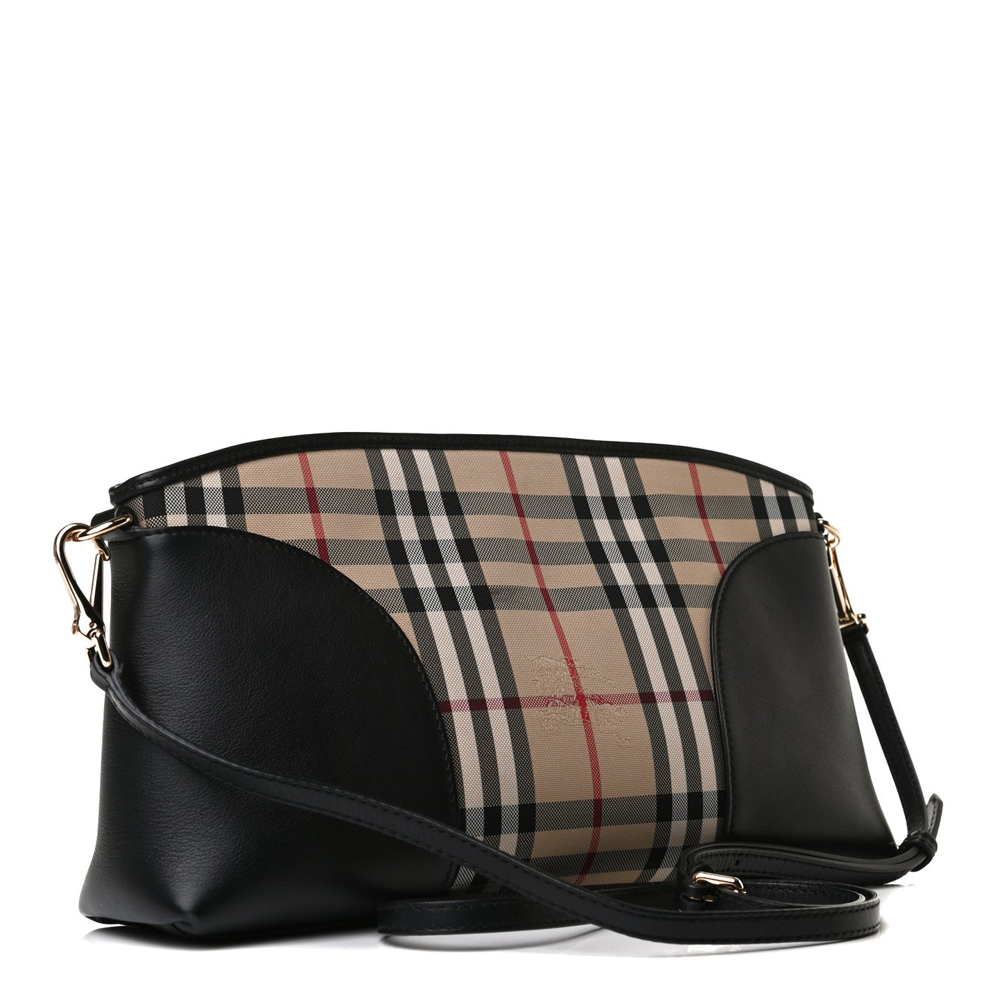 Horseferry Check Small Chichester Crossbody Clutch Bag Black
