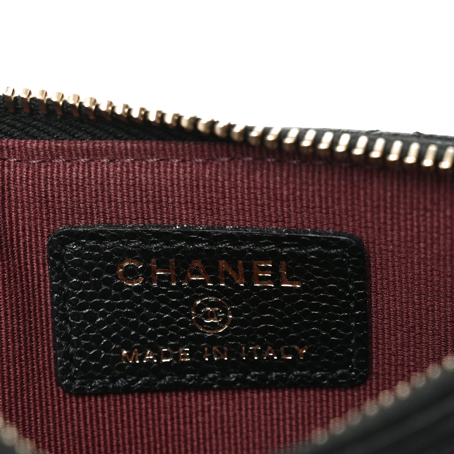 Chanel Caviar Quilted Flap Zip Card Holder Black 6 of 8