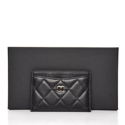 Chanel Lambskin Quilted Card Holder Black 9 of 9