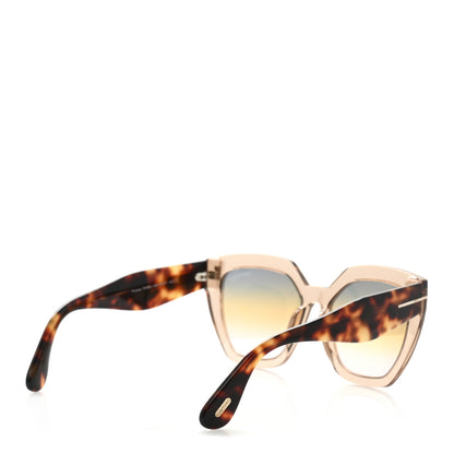Tom Ford Acetate Square Sunglasses TF939 Transparent Tortoise 4 of 9