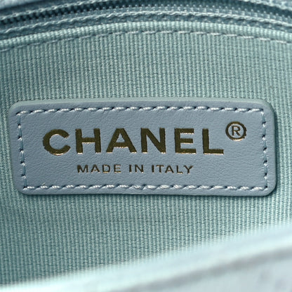Chanel Iridescent Caviar Quilted Mini My Perfect Flap Light Blue 6 of 11