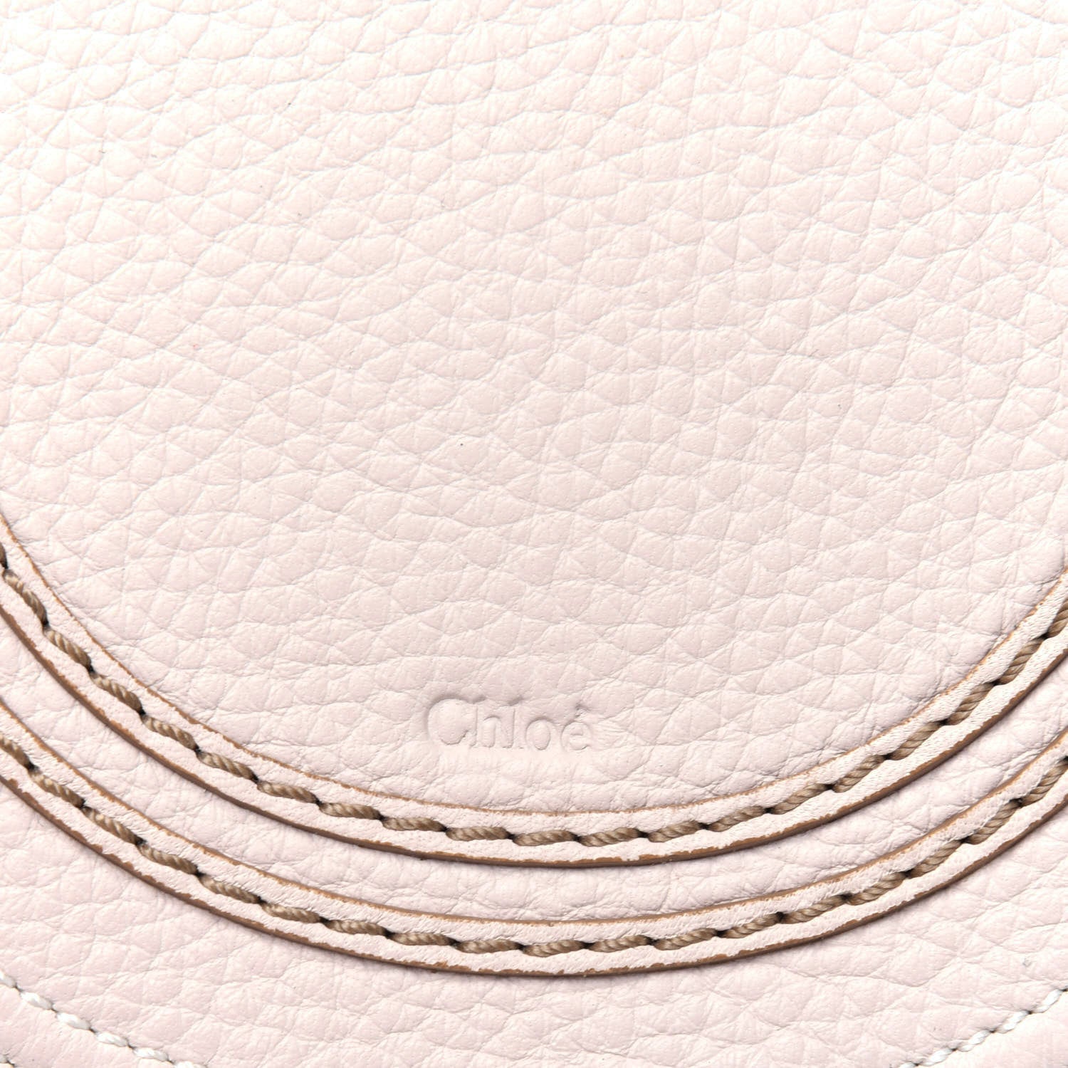 Chloe Calfskin Mini Marcie Round Crossbody Bag Abstract White 10 of 22