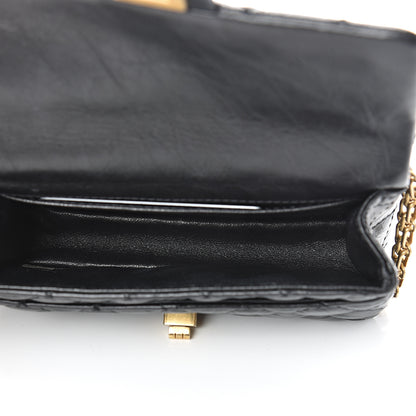 Chanel Aged Calfskin Quilted 2.55 Reissue Chain Waist Bag Black 4 of 10