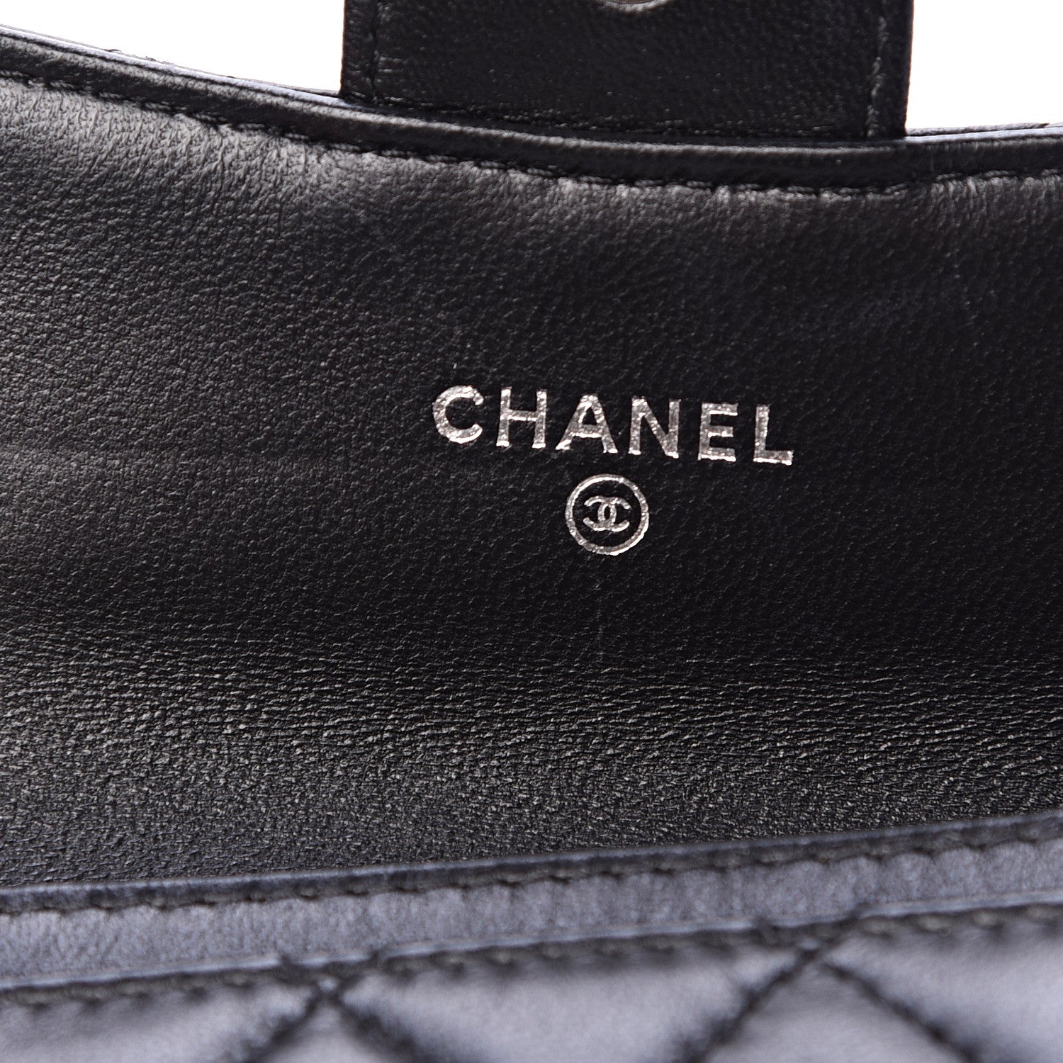 Chanel Lambskin Quilted Flap Card Holder Black 5 of 12