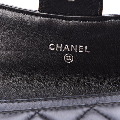 Chanel Lambskin Quilted Flap Card Holder Black 5 of 12