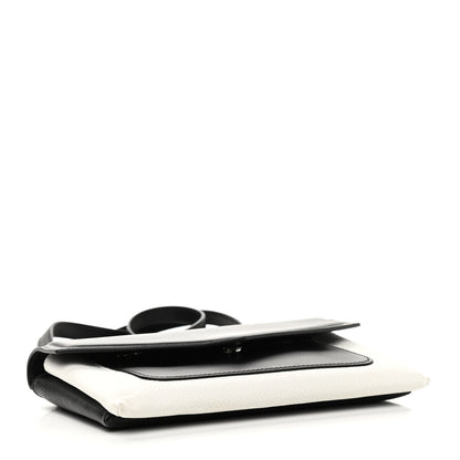 Givenchy Calfskin Duetto Crossbody Bag White Black 4 of 10