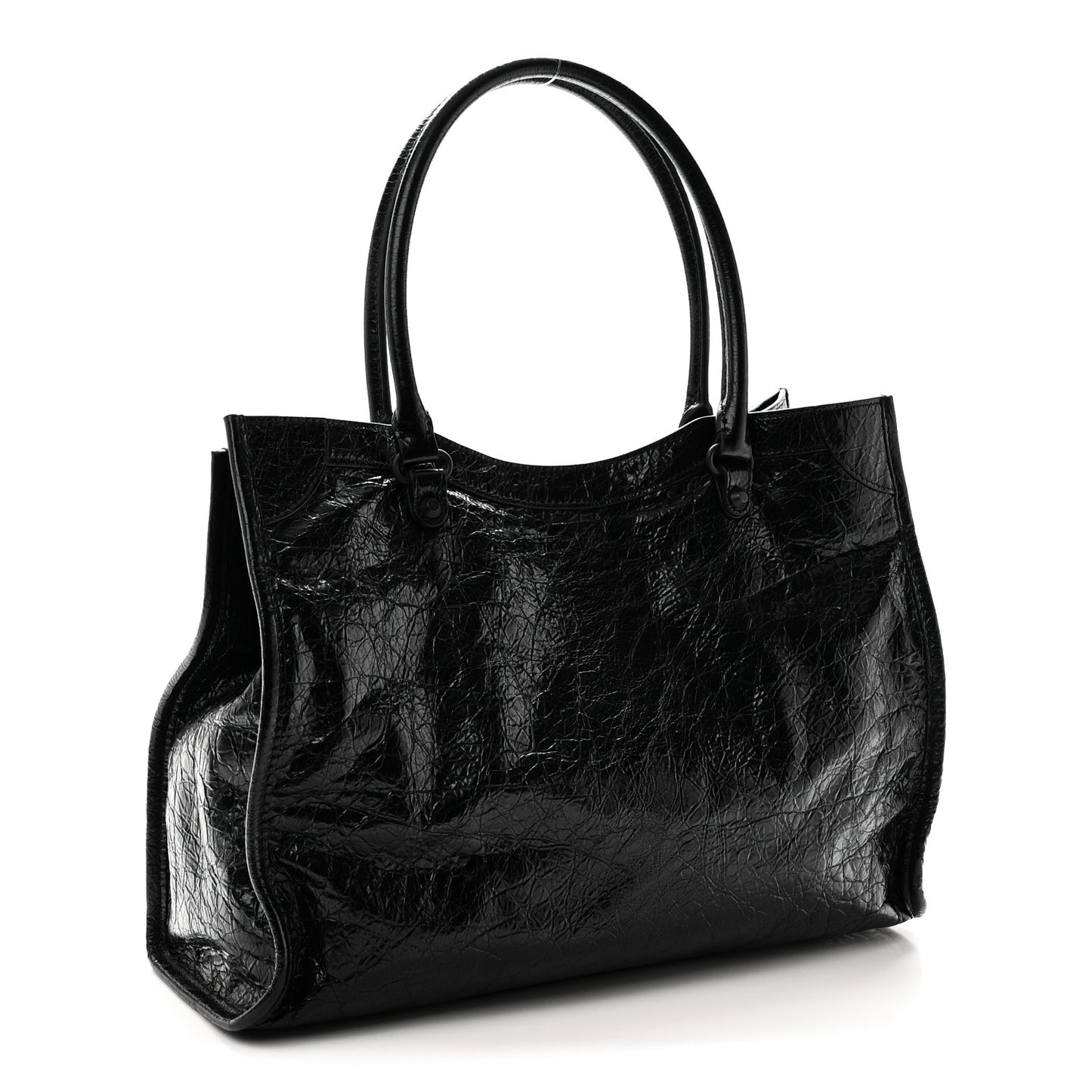 Agneau Arena Classic Hardware Small Le City Tote Black Black