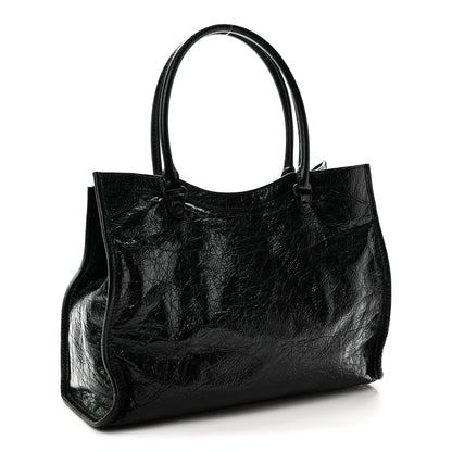 Balenciaga Agneau Arena Classic Hardware Small Le City Tote Black Black 3 of 10