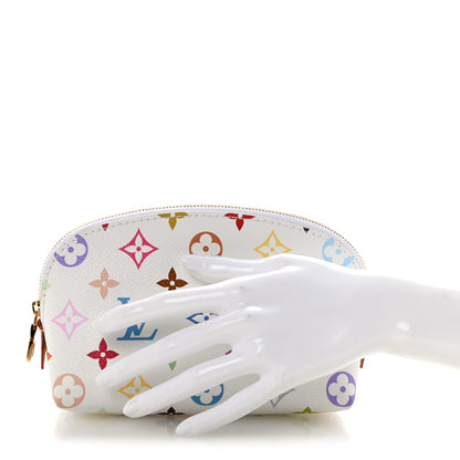 Louis Vuitton LV x TM Monogram Multicolor Cosmetic Pouch PM White 2 of 6