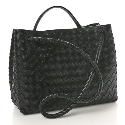 Bottega Veneta Nappa Intrecciato Medium Andiamo Shoulder Bag Black 3 of 11