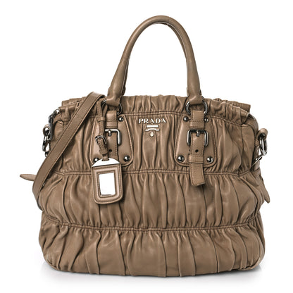 Prada Nappa Gaufre Tote Cuoio Argilla 1 of 17