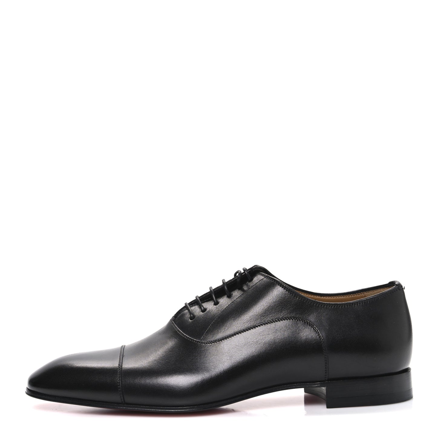 Calfskin Mens Greggo Flat Oxfords 41 Black