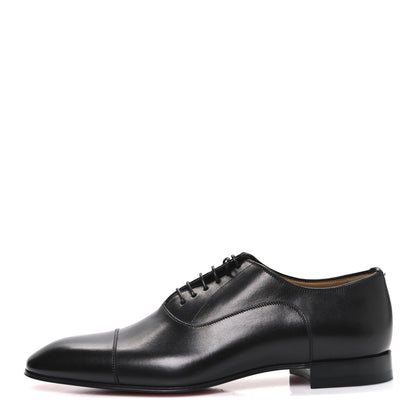 Christian Louboutin Calfskin Mens Greggo Flat Oxfords 41 Black 1 of 9