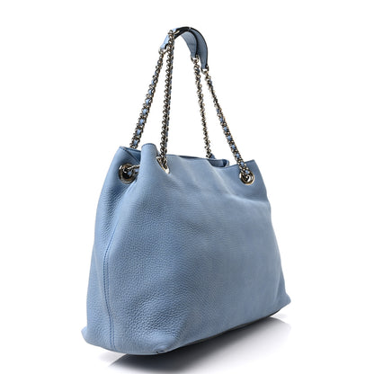 Gucci Vitello Range Medium Soho Chain Shoulder Bag Mineral Blue 3 of 9