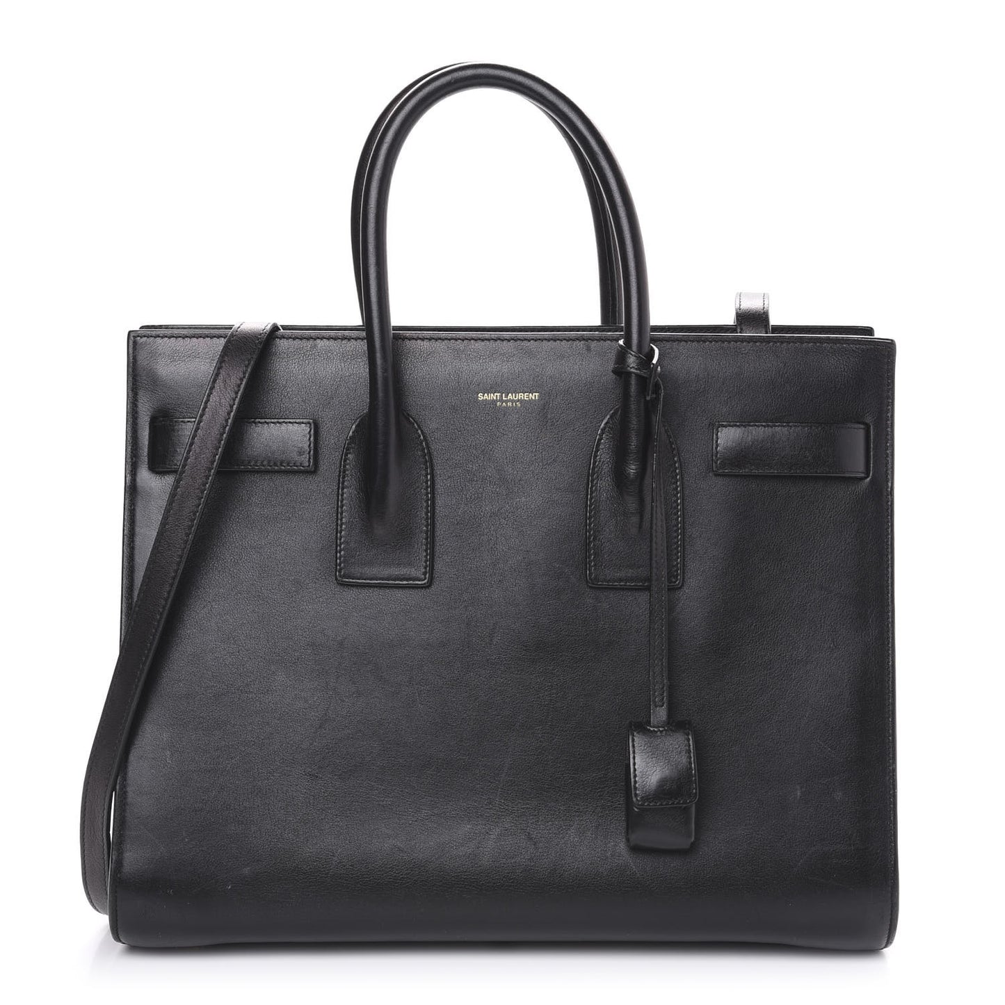 Smooth Calfskin Small Sac De Jour Black