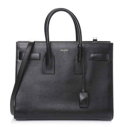 Saint Laurent Smooth Calfskin Small Sac De Jour Black 1 of 18