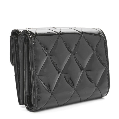 Chanel Patent Quilted Reissue Compact Wallet So Black 3 of 10