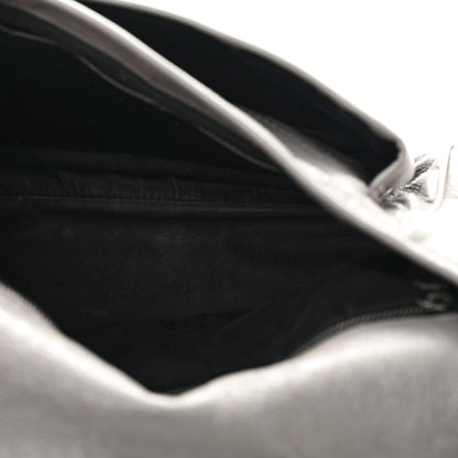 Saint Laurent Crinkled Calfskin Matelasse Monogram Medium Niki Chain Satchel Fog 5 of 11
