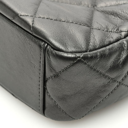 Chanel Metallic Calfskin Pearl Quilted CC Mini Camera Case Ruthenium 10 of 11