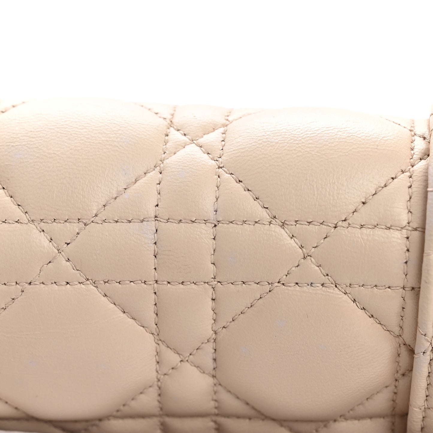 Lambskin Cannage Medium Miss Dior Flap Purple Beige