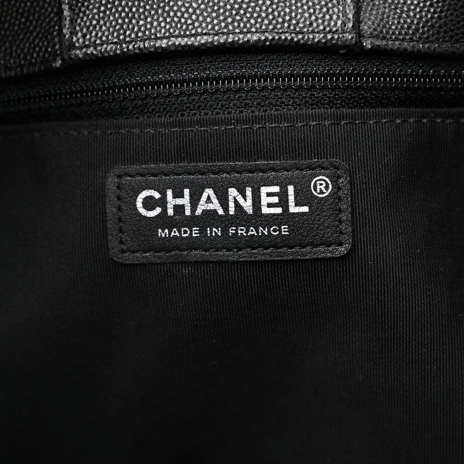 Chanel Caviar Quilted Large Shopping Tote Black 6 of 13