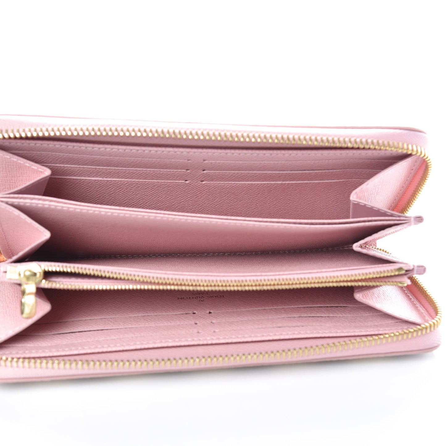 Damier Azur Zippy Wallet Rose Ballerine