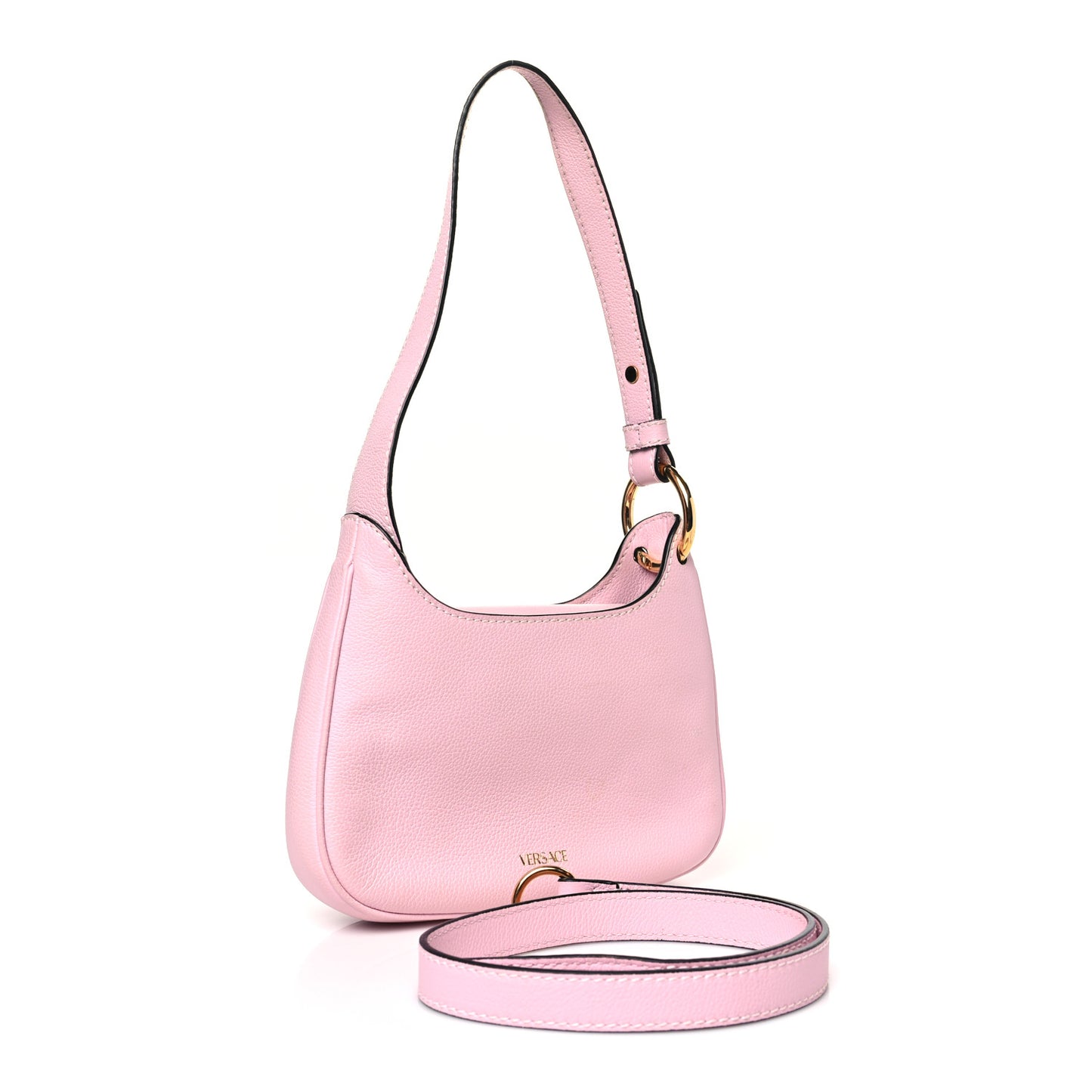 Calfskin La Medusa Small Hobo Crossbody Pink