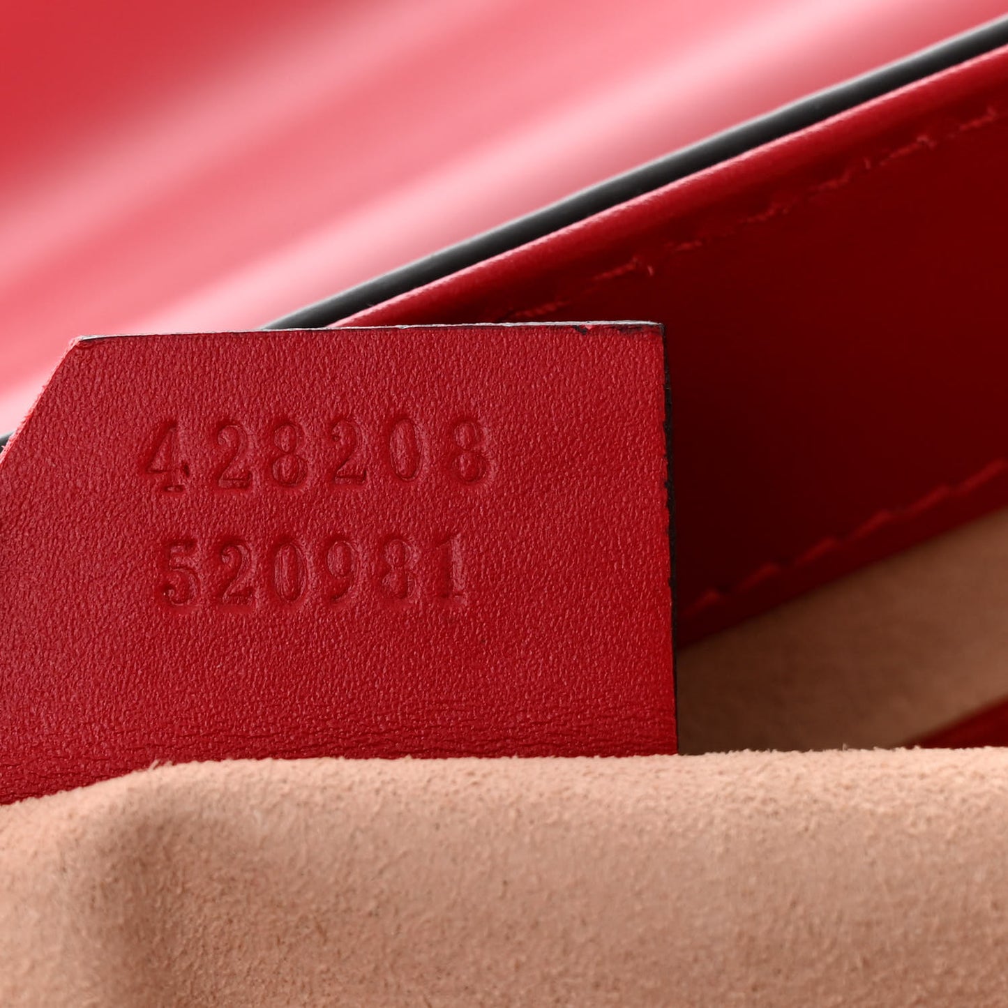 Guccissima Signature Medium Padlock Top Handle Bag Hibiscus Red