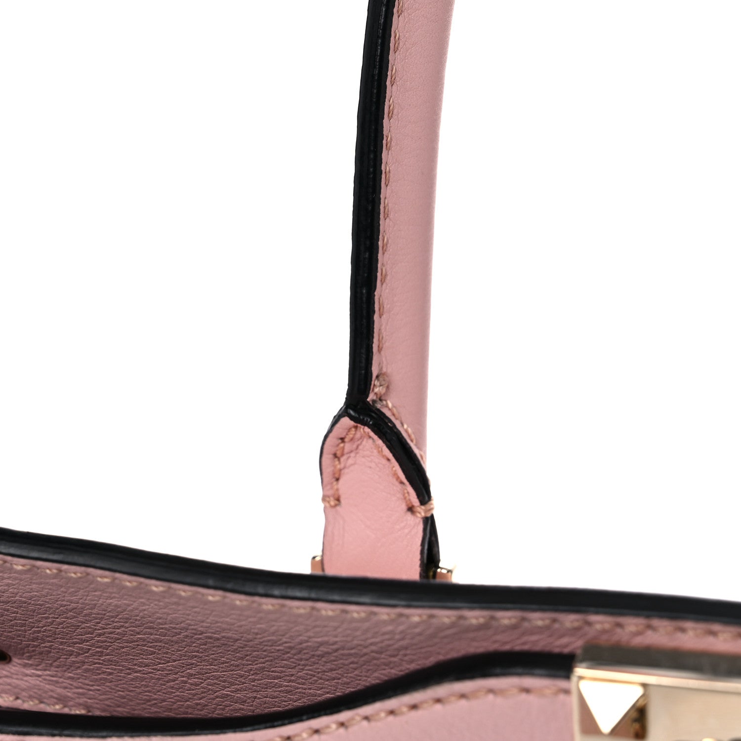 Valentino Garavani Vitello Small Rockstud Double Handle Tote Rose 19 of 24