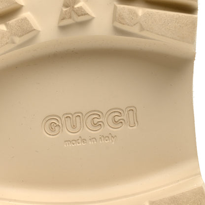 Gucci Rubber Monogram GG Go Through Platform Slide Clogs 41 Mystic White 7 of 10