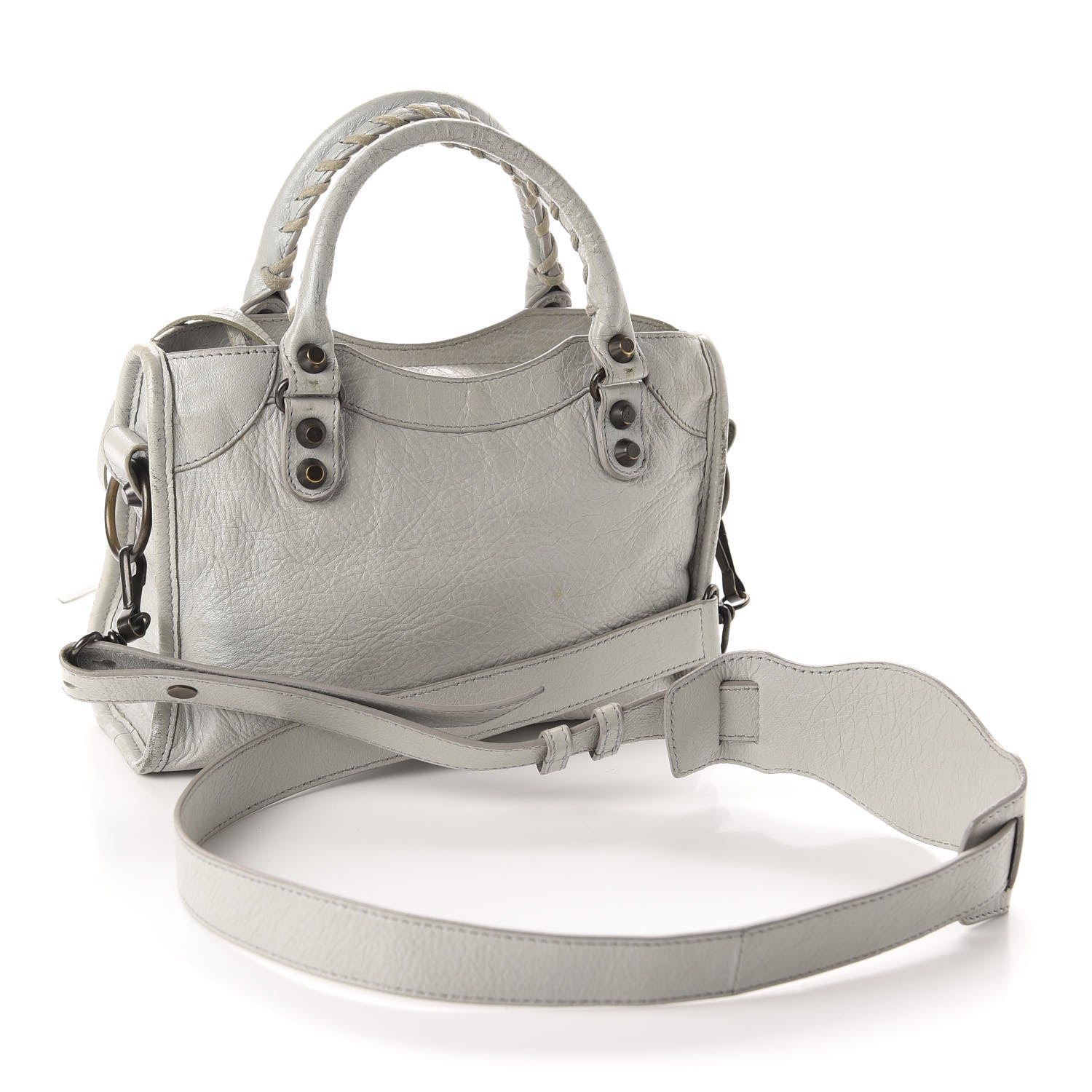 Balenciaga Agneau Classic Hardware Mini City Gris Glace 3 of 14