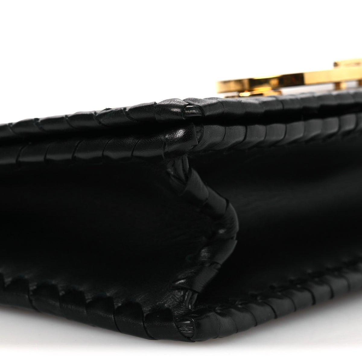 Christian Dior Calfskin Braided 30 Montaigne Chain Flap Bag Black 9 of 16