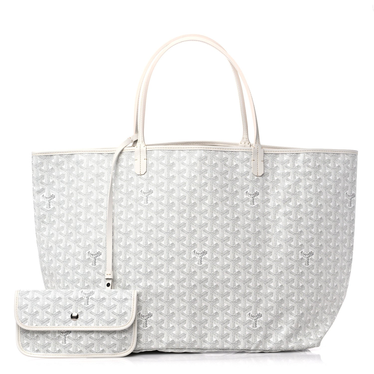 Goyard Goyardine Saint Louis GM White 1 of 9