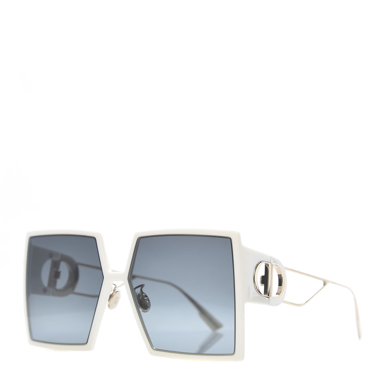 Square 30 Montaigne Sunglasses White