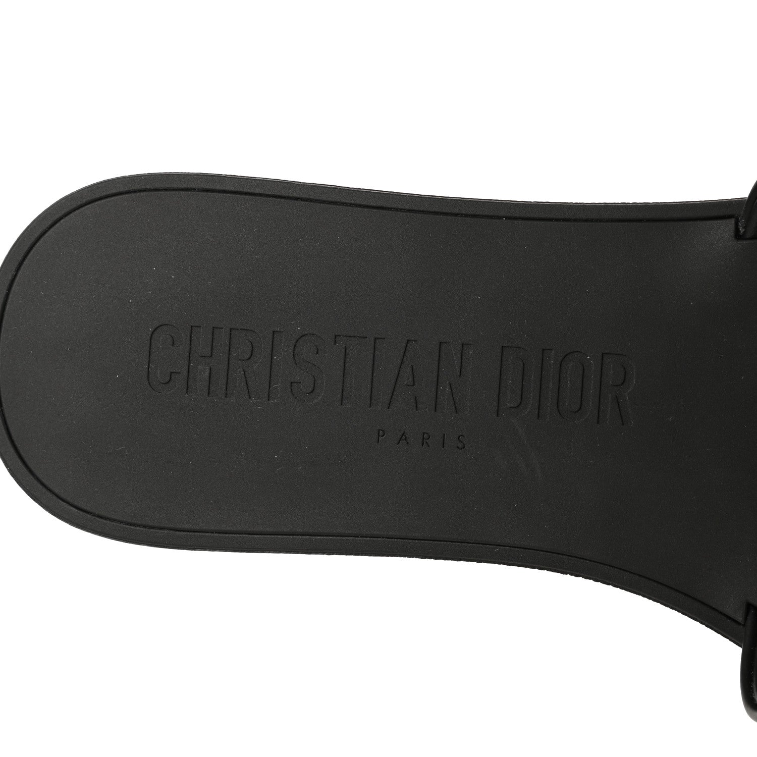 Christian Dior Matte Calfskin Pearl Dio(r)evolution Slide Sandals 38 Black 7 of 9