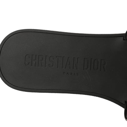 Christian Dior Matte Calfskin Pearl Dio(r)evolution Slide Sandals 38 Black 7 of 9