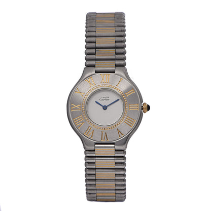 Cartier Stainless Steel Rubber 38mm Must 21 Chronoscaph Quartz Watch Black 12 of 20