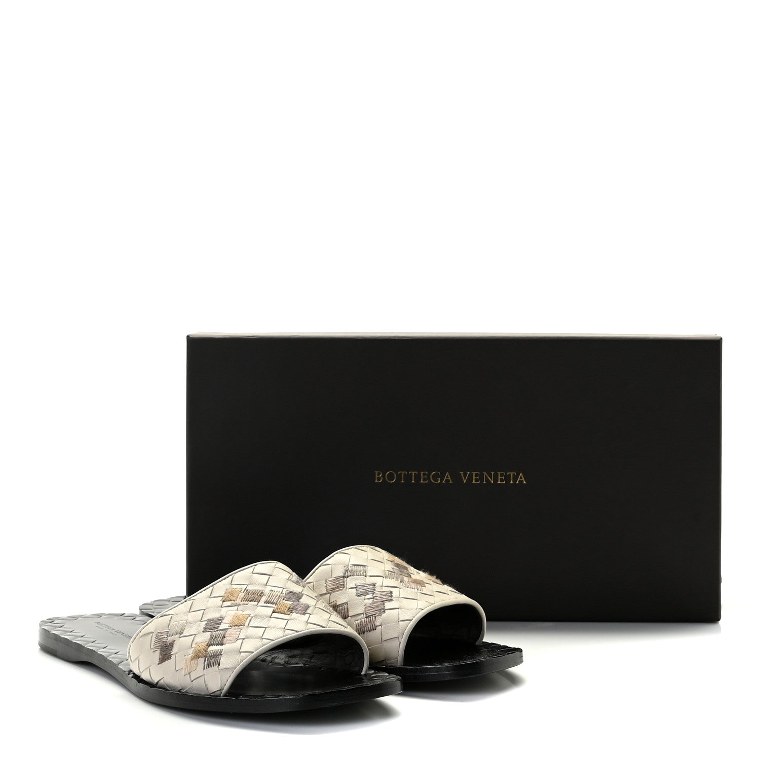 Bottega Veneta Nappa Intrecciato Armerina Flat Sandals 39 Mist 10 of 10